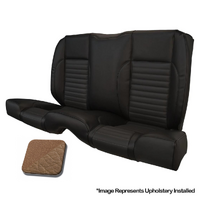 1968 Mustang Coupe Standard Rear Sport II Kit Seat Upholstery Set w/ Sport Foam (No Console) Saddle