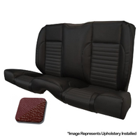 1968 Mustang Coupe Standard Rear Sport II Kit Seat Upholstery Set w/ Sport Foam (No Console) Dark Red