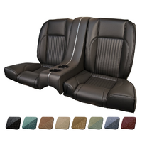 1968 Mustang Coupe Standard Sport II Rear Seat Upholstery Set w/ Sports Foam (with Console)