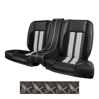 1964-69 Mustang Coupe Sport-R500 Kit Rear Seat Upholstery Set w/ Sport Foam (With Console)