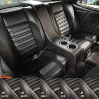 1970 Mustang Convertible Deluxe Sport-R Upholstery Set (Rear Only) Black Stitching