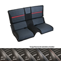 1971-73 Mach 1 Sportsroof Sport R Upholstery Set - No Stripes (Rear Only) OE Vinyl, White Stitching