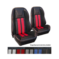 1969-70 Mustang Coupe Sport R500 Upholstery Set w/ High Back Bucket Seats (Full Set)