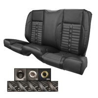1971 Mustang Coupe Sport-X Upholstery Set (Rear Only) Premium Vinyl, Black Stitching, Black Grommet