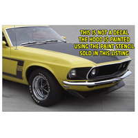 1969 Boss 302 Hood Paint Stencil