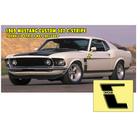 1969 Mustang Custom 302 C-Side Stripe Kit - Custom Reflective Colour