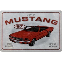 Ford Classic 1967 Mustang Convertible – Metal Tin Sign 30cm x 20cm 