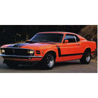 1970 Boss 302 Complete Stripe Kit - Black Reflective