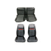 1969 Mustang Mach 1 Full Set Upholstery (Black & Red)