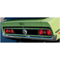 1971-72 Mustang Mach 1 Trunk Lid Stripe - Argent Silver Metallic