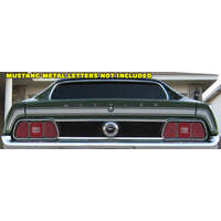 1971-73 Mustang Coupe-Convertible (Not Mach 1) Trunk Lid Stripe Kit - Argent Silver