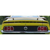 1971 Mustang Sports Roof Trunk Lid Stripe w/ 'Mustang' Name Cutout & Quarter Panel Extentions - Argent Silver Metallic