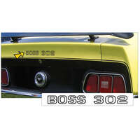 1971 Mustang 'Boss 302' Trunk Decal - Argent Silver Metallic