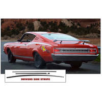 1968 Mercury Cyclone Upper Body Stripe Kit - Tomato Red