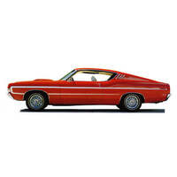 1969 Ford Fairlane/Tornio Fastback GT "C" Side Stripe - Red