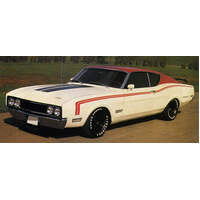 1969 Mercury Cyclone Upper Body Side Stripe Kit - Black