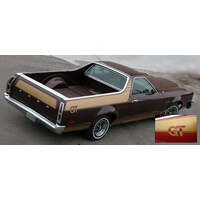 1977-79 Ranchero GT 5 Piece Upper Stripe Kit & Tailgate - Gold Metallic