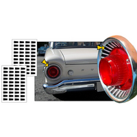 1962 Ford Falcon Tail Light Decal Kit - Matt Black (2 Sheets Per Package)