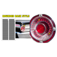 1963 Ford Fairlane 500 62pc Rounded Back Style Tail Light Decal Kit - Matt Black