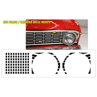 1964 Ford Falcon/Ranchero Sprint Front Grille Decal Kit - Matt Black