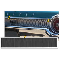 1962 Ford Galaxie 140pc Rear Grid Tail Panel Pinstripe Kit - Matt Black