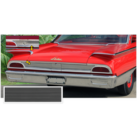 1960 Ford Galaxie Starliner Tail Panel Pinstripe Kit - Matt Black