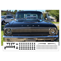 1962 Ford Falcon Front Grille Decal Inserts