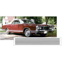 1968 Mercury Marquis Multi-Line Lower Side Stripe Kit - Red