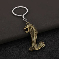 Cobra Keychain - Brass