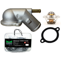 EB ED Falcon 4.0 Thermostat Housing Water Inlet, Full Hose & Thermostat Kit - 6 Cylinder OHC