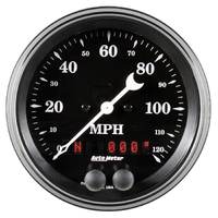 Old Tyme Black 3-3/8" GPS Speedometer (0-120 MPH)