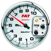 Pro-Cycle 5" Tachometer (0-10,000 RPM) White