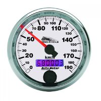 Pro-Cycle 2-5/8" Speedometer (0-190 Km/H) White