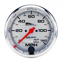 Pro-Cycle 3-3/4" Electric Speedometer (0-120 MPH) Silver