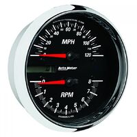 Pro-Cycle 5" Direct Fit Electric Tachometer/Speedometer Combo (8K RPM/120 MPH) Black