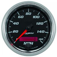 Pro-Cycle 3-3/8" Electric Speedometer (0-160 MPH) Black/Bright Anodized