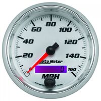 Pro-Cycle 3-3/8" Electric Speedometer (0-160 MPH) Silver Bezel