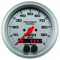 Marine 3-3/8" GPS Speedometer (0-100 MPH) Silver