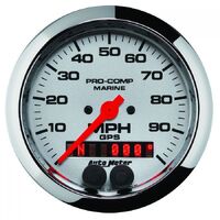 Marine 3-3/8" GPS Speedometer (0-100 MPH) Chrome