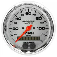 Marine 3-3/8" GPS Speedometer (0-120 MPH) Chrome