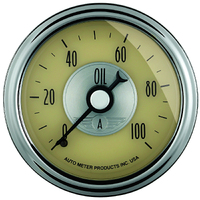 Prestige 2-1/16" Mechanical Oil Pressure Gauge (0-100 PSI)