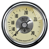 Prestige 2-1/16" Mechanical Water Temperature Gauge (120-240 °F, 6 ft) Antique Ivory