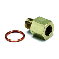 Brass Adaptor Fitting - Metric (M10X1 Male To 1/8" NPTF Female)