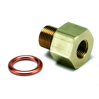 Brass Adaptor Fitting - Metric (M12X1 Male To 1/8" NPTF Female)