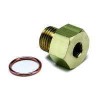 Brass Adaptor Fitting - Metric (M16X1.5 Male To 1/8" NPTF Female)