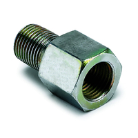 Brass Adaptor Fitting - Metric (1/8" BSPT Male To 1/8" NPTF Female)