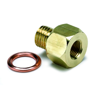 Brass Adaptor Fitting - Metric (M12X1.5 Male To 1/8" NPTF Female)