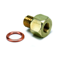 Brass Adaptor Fitting - Metric (M12X1.75 Male To 1/8" NPTF Female)