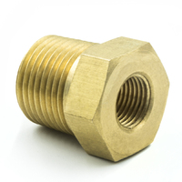 Brass Adaptor Fitting (3/8" NPT Male to 1/8" NPT Female)