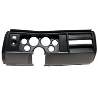 Direct Fit Dash Panel - Fits (2) 3-3/8" & (4) 2-1/16" Gauges (1969 Chevelle) No Vent